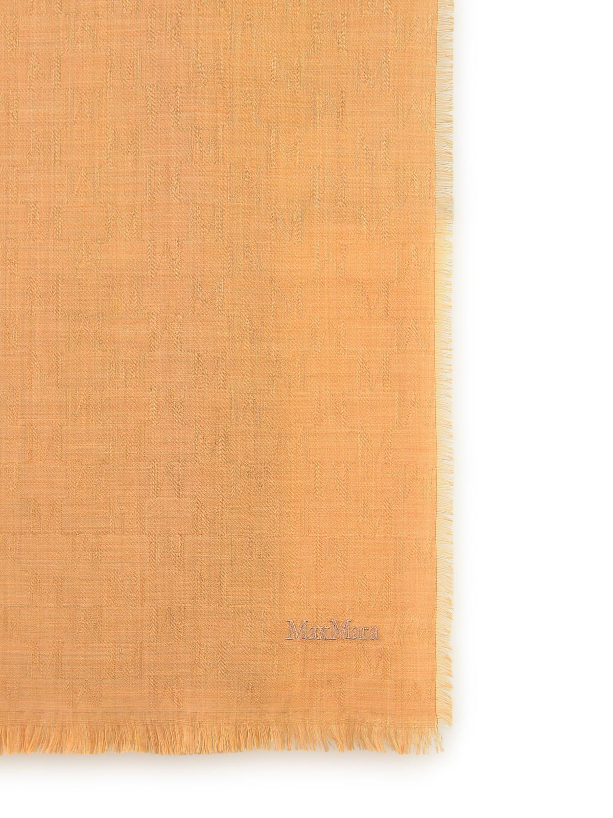 Max Mara 'Magico' Light Brown Wool Scarf Women - 3