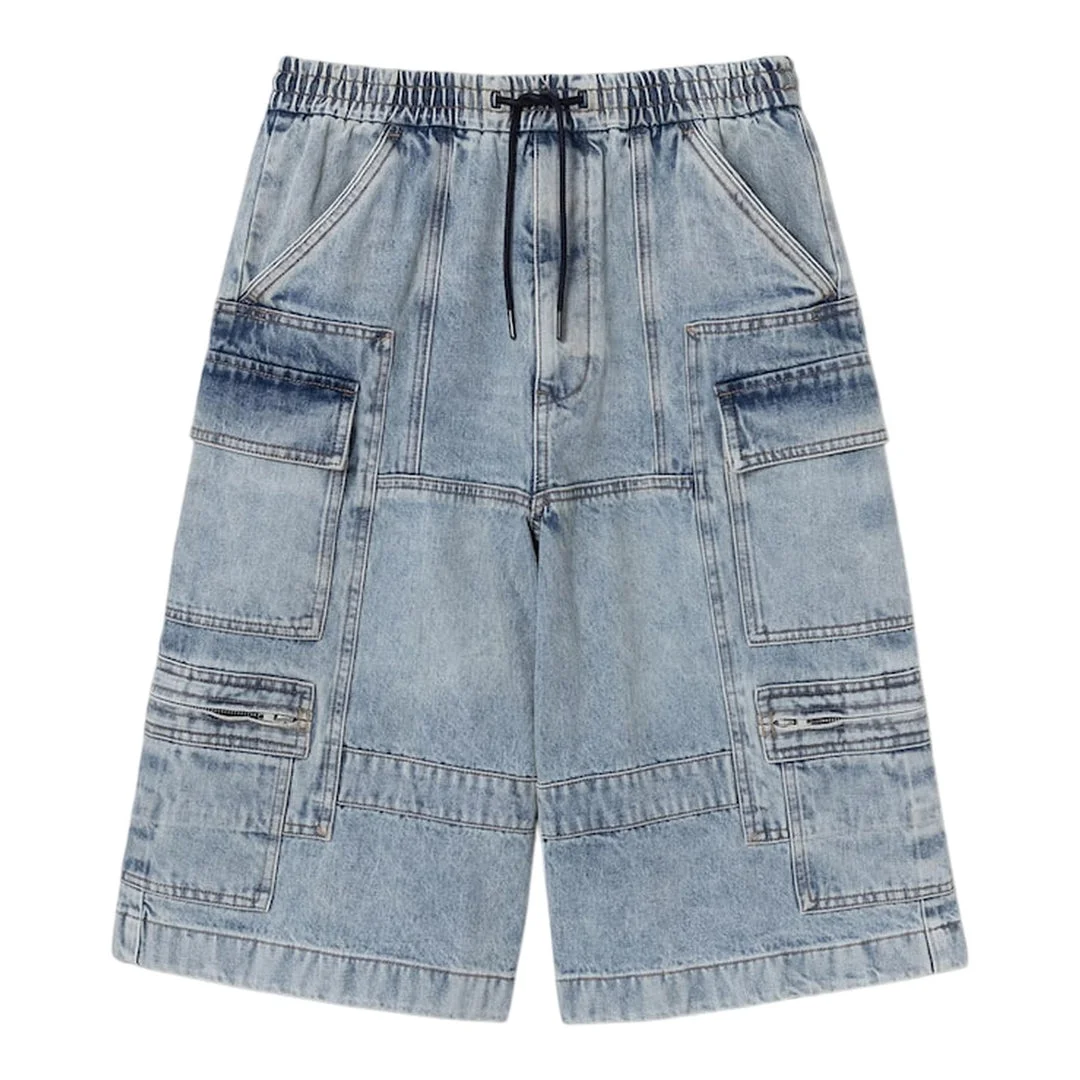 Denim Long Shorts - 1