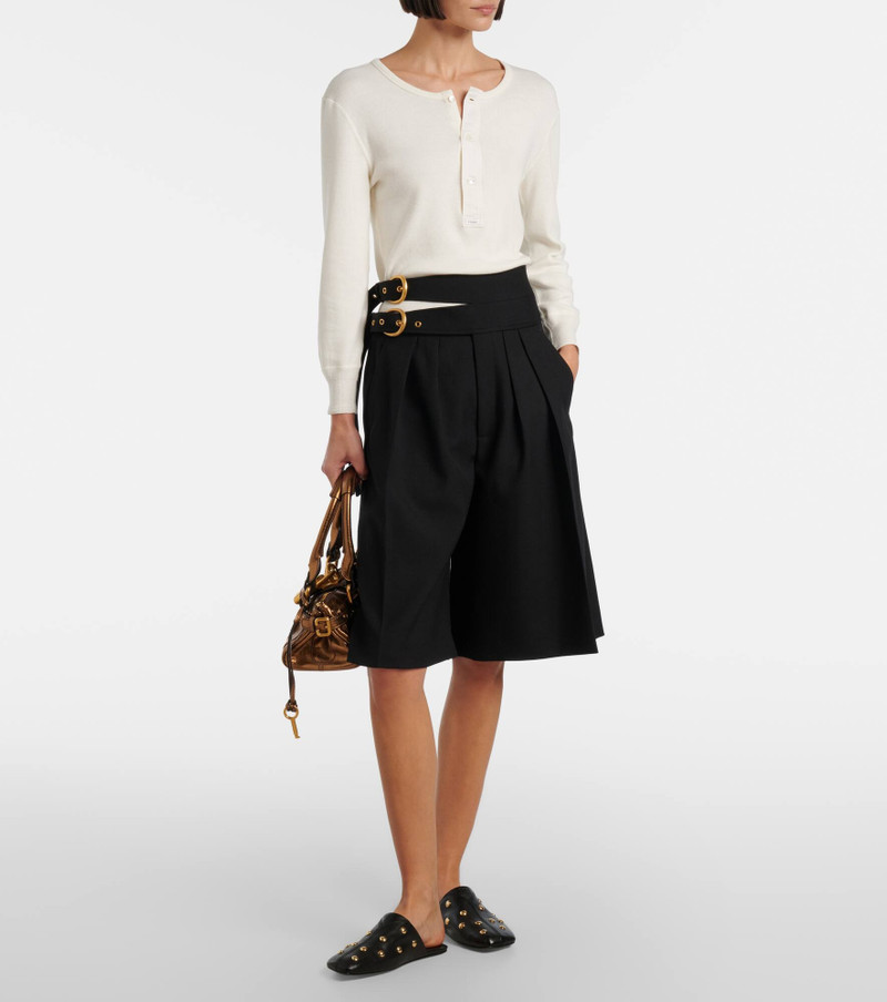 Chloé Virgin wool shorts outlook