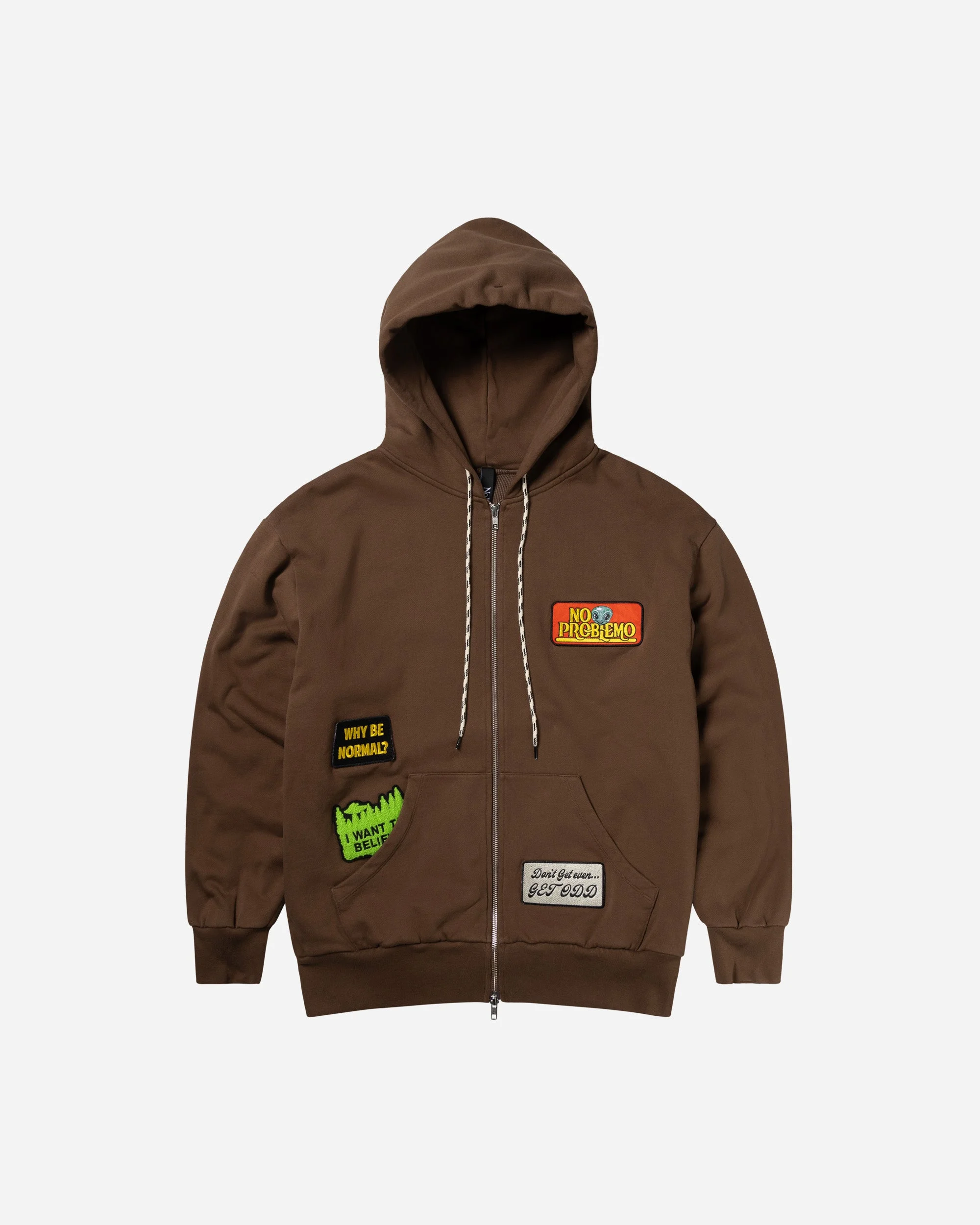 Sticker Zip Thru Hoodie - 1