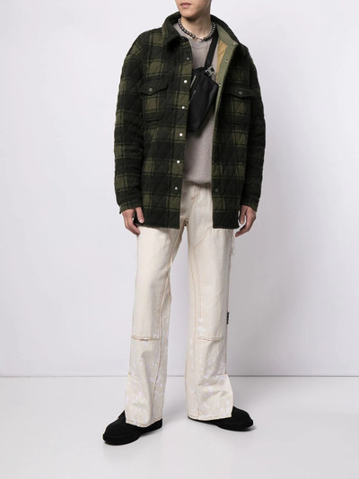 Readymade checked padded wool jacket outlook