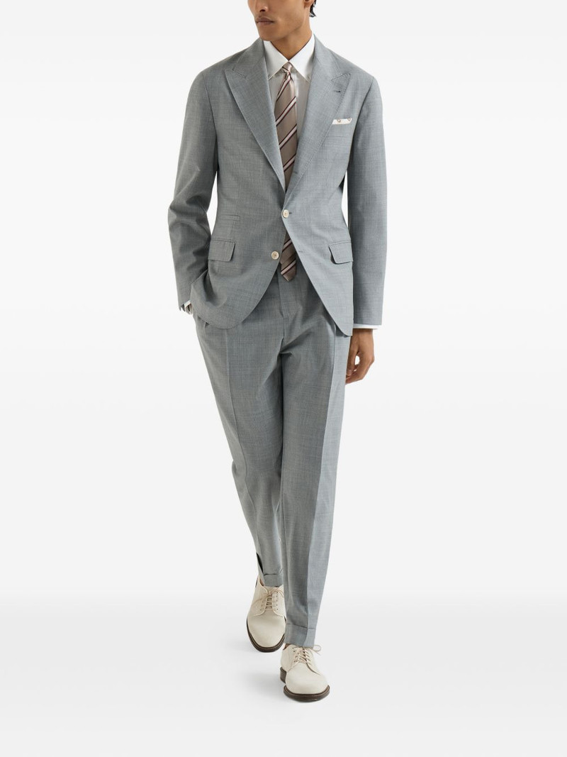 Brunello Cucinelli peak-lapels blazer outlook