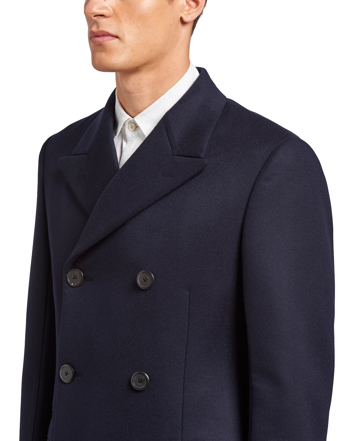 Double-breasted cashmere coat - 5