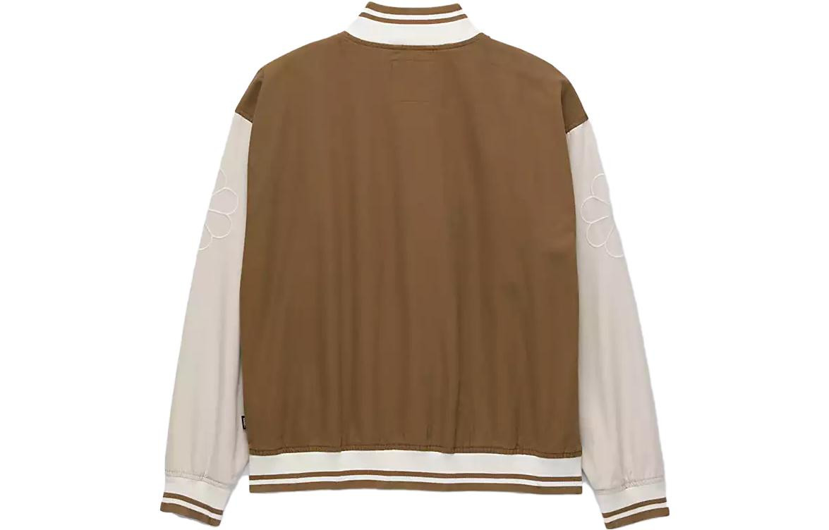 (WMNS) Vans Music Lovers Club Bomber Jacket 'Brown Beige' VN0007580E0 - 2