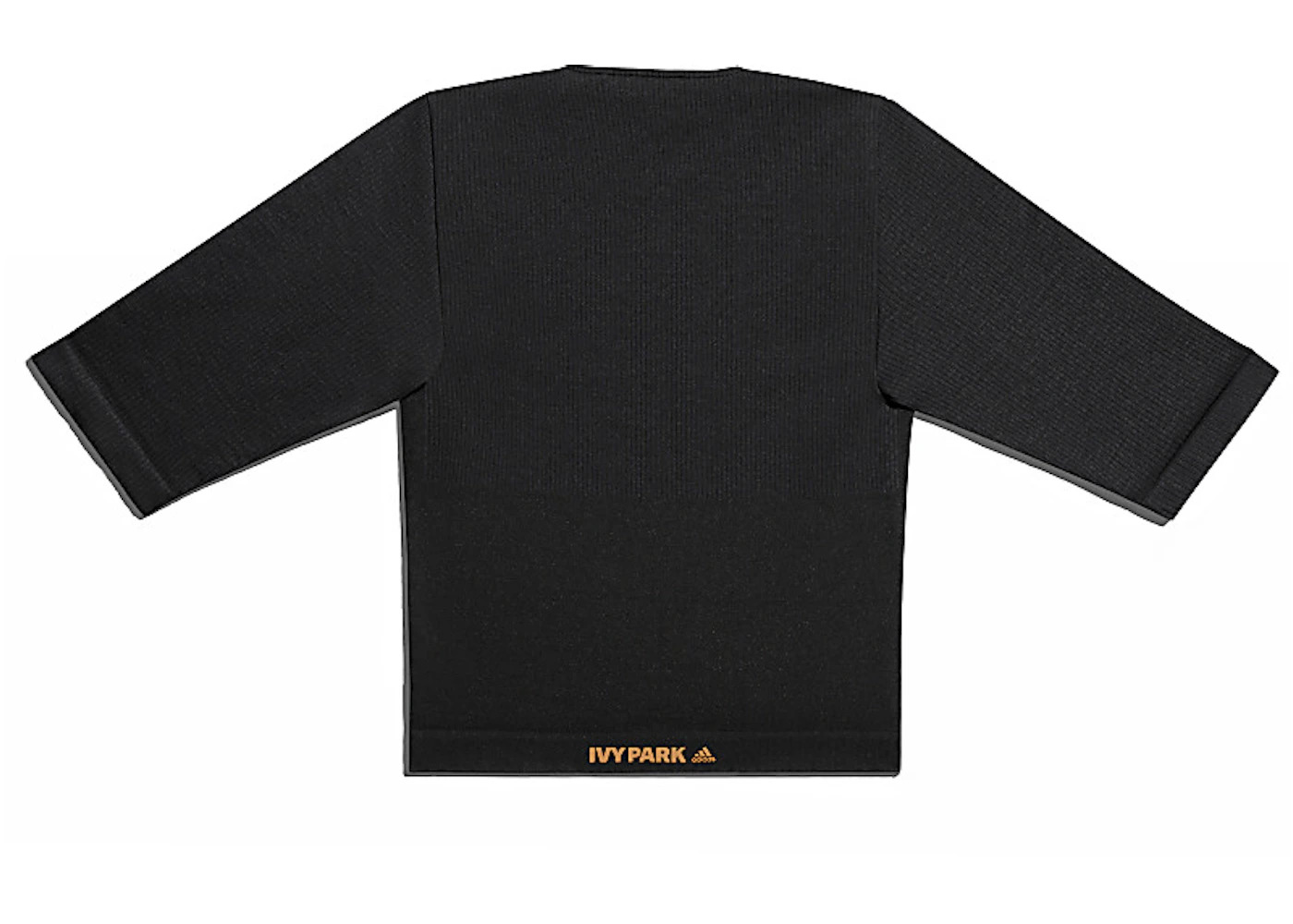 adidas Ivy Park Circular Knit Crop Top Black - 2