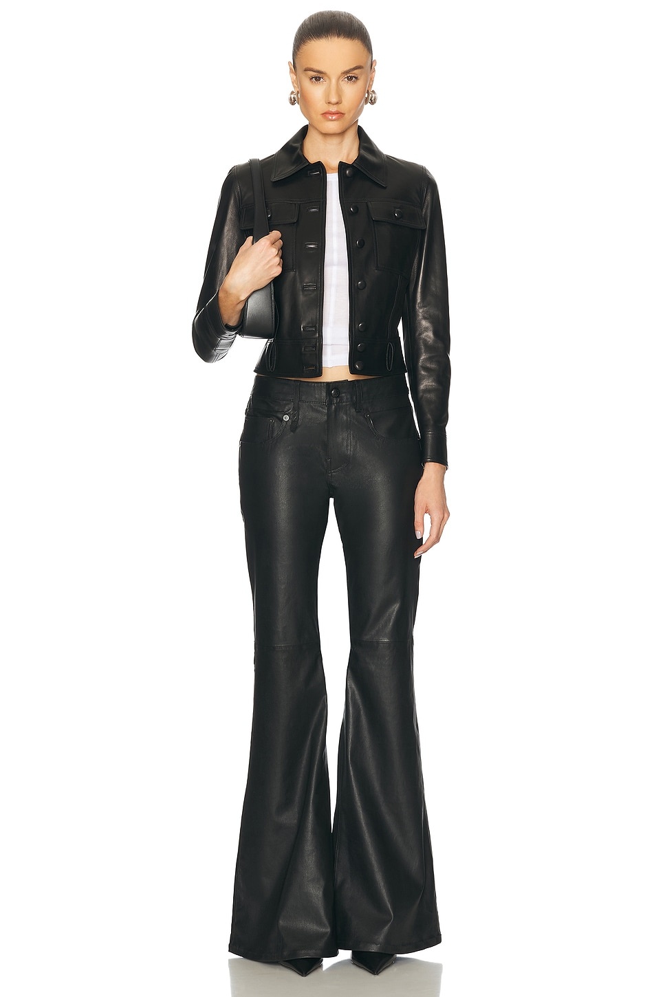 Boy Flare Leather Pant - 5