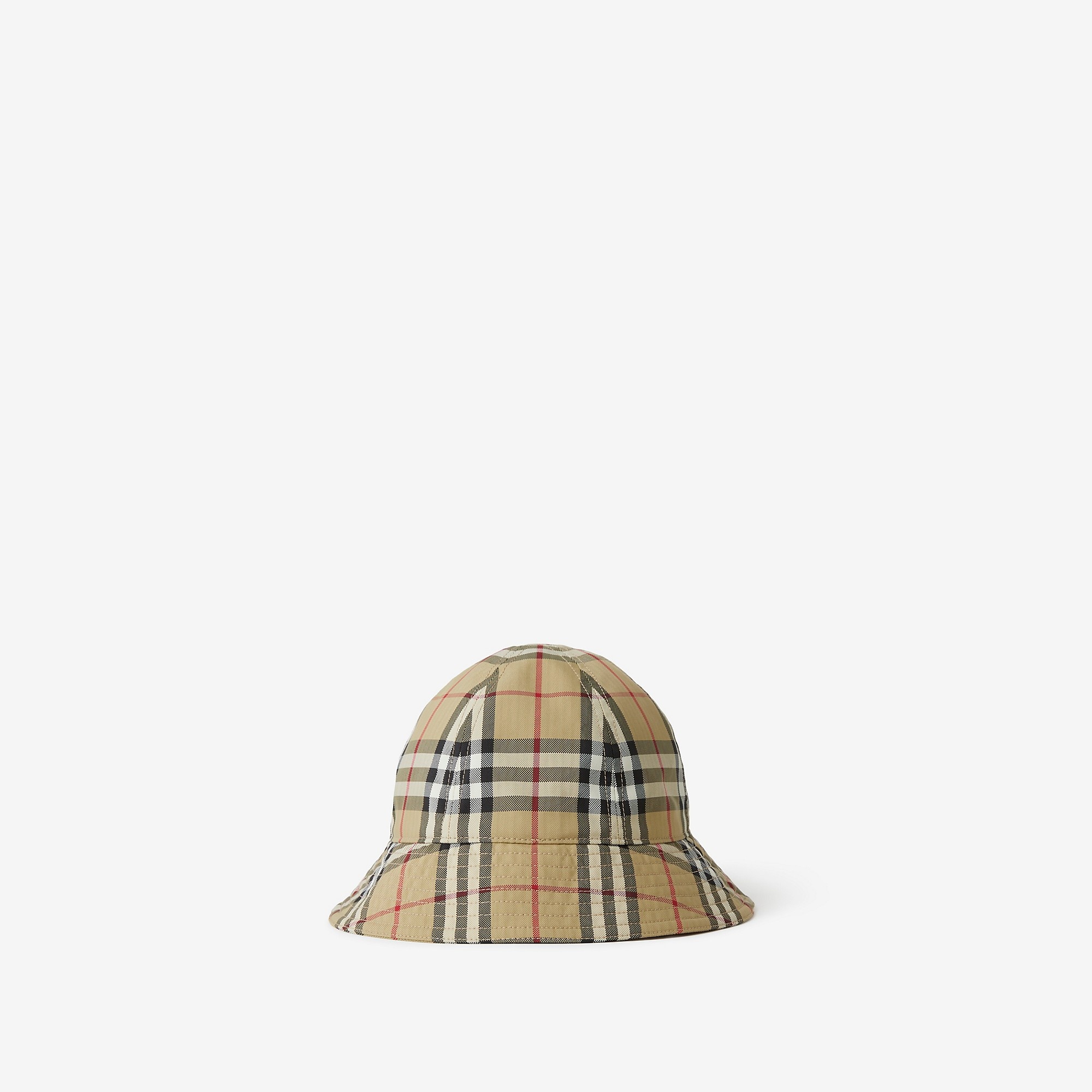 ハット BURBERRY CHECK NYLON BUCKET HAT Burberry Nylon Bucket Hat | REVERSIBLE