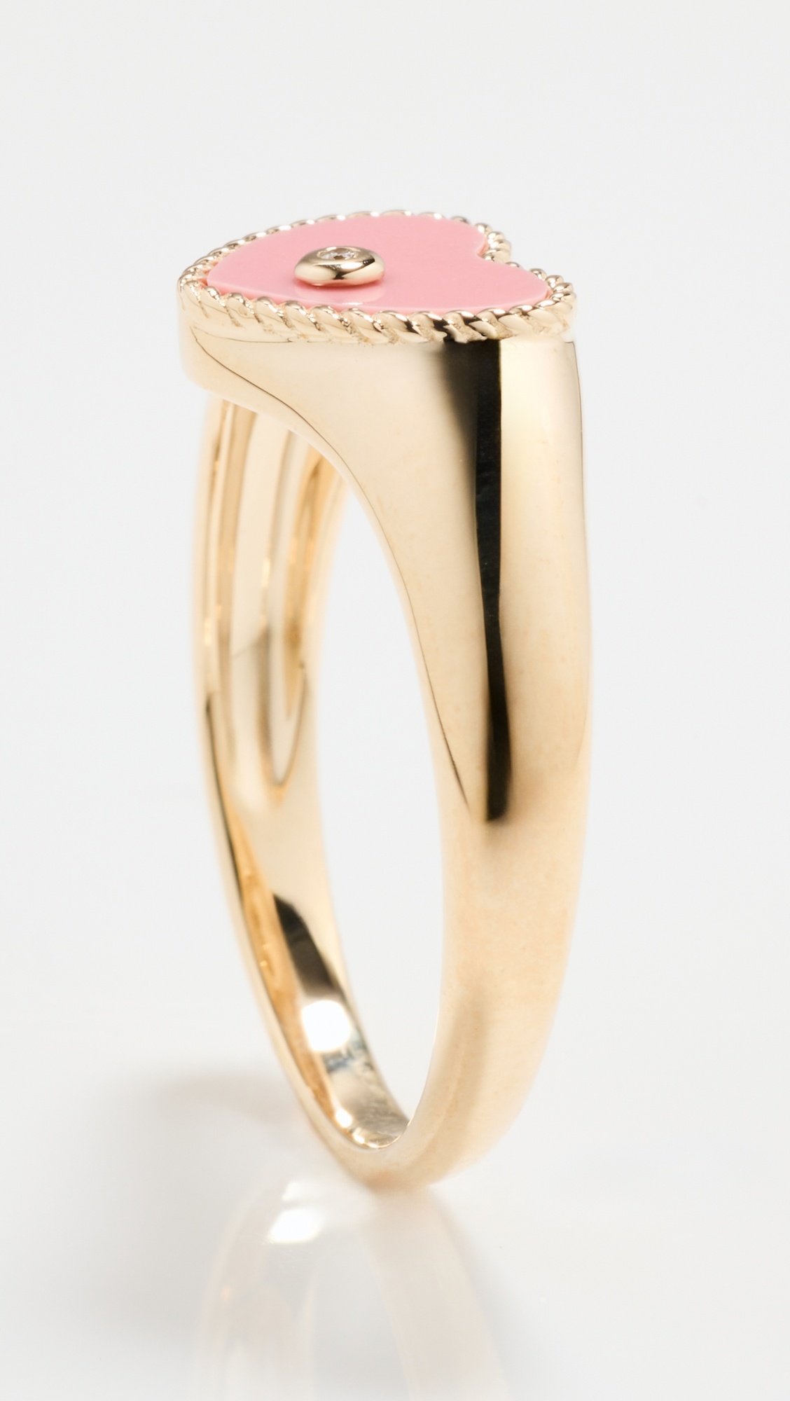 Baby Chevaliere Coeur Rose Ring - 3