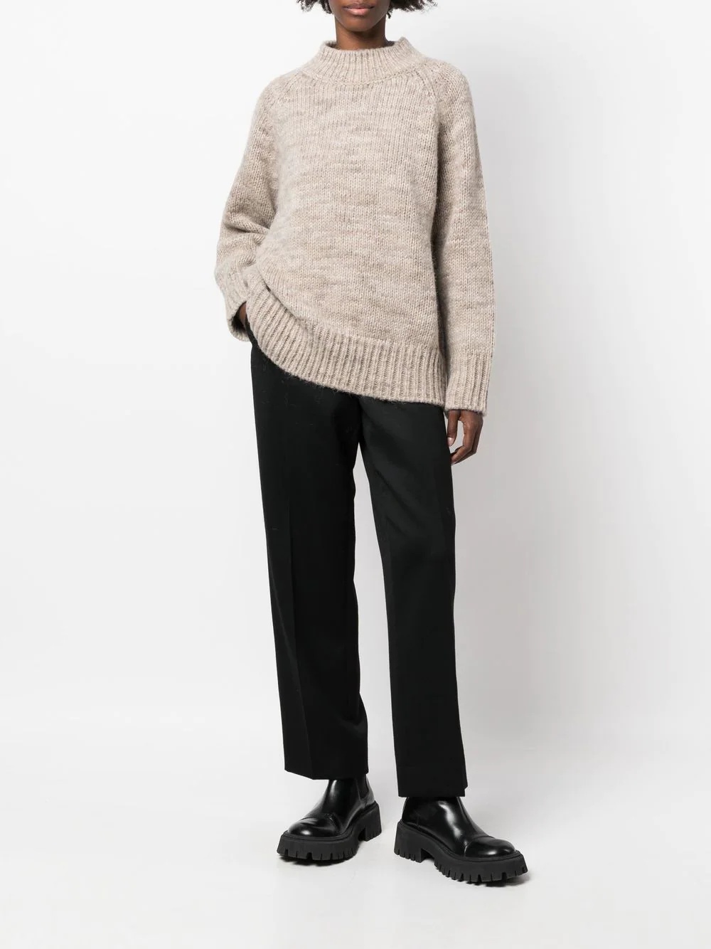 chunky-knit jumper - 3