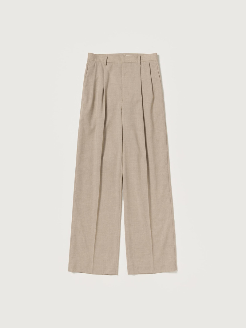 SUMMER TWIST CASHMERE PORA TWO-TUCK SLACKS 1