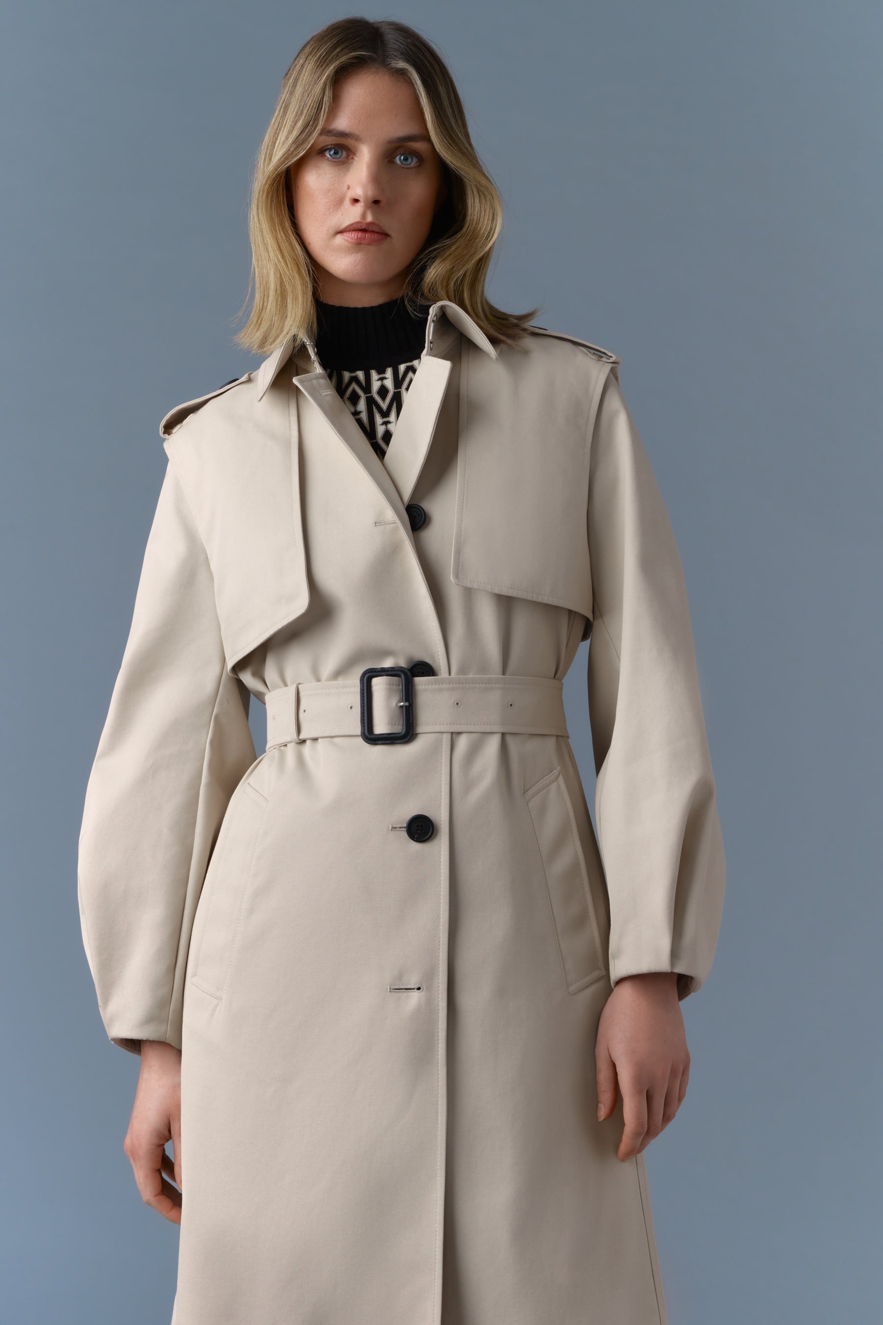 ALIA Long Balloon Sleeve Trench - 5