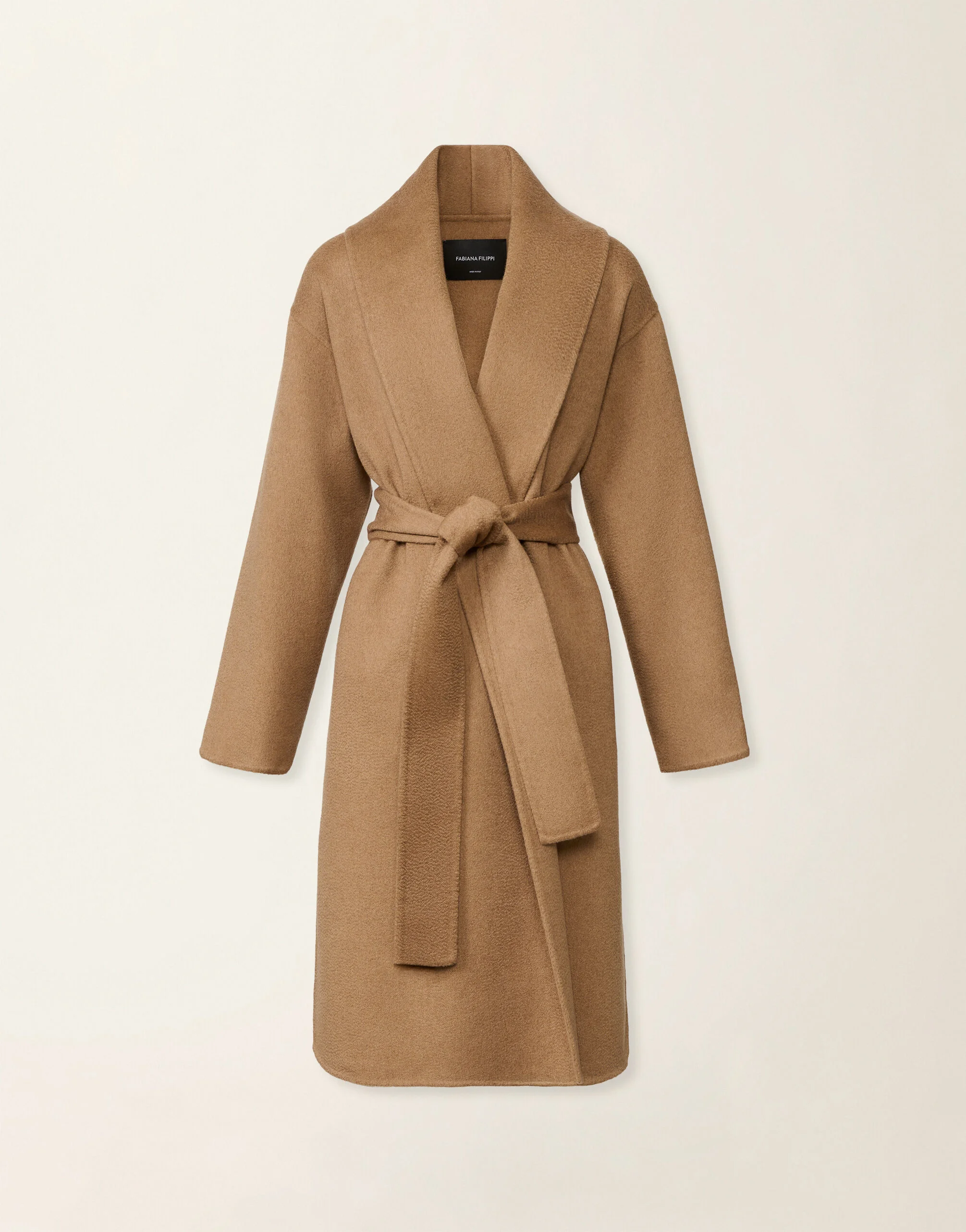 Cashmere double robe coat - 1