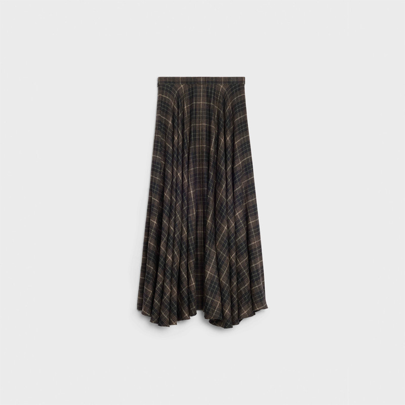 CELINE 90'S MIDI SKIRT IN CHECKED FLANNEL outlook