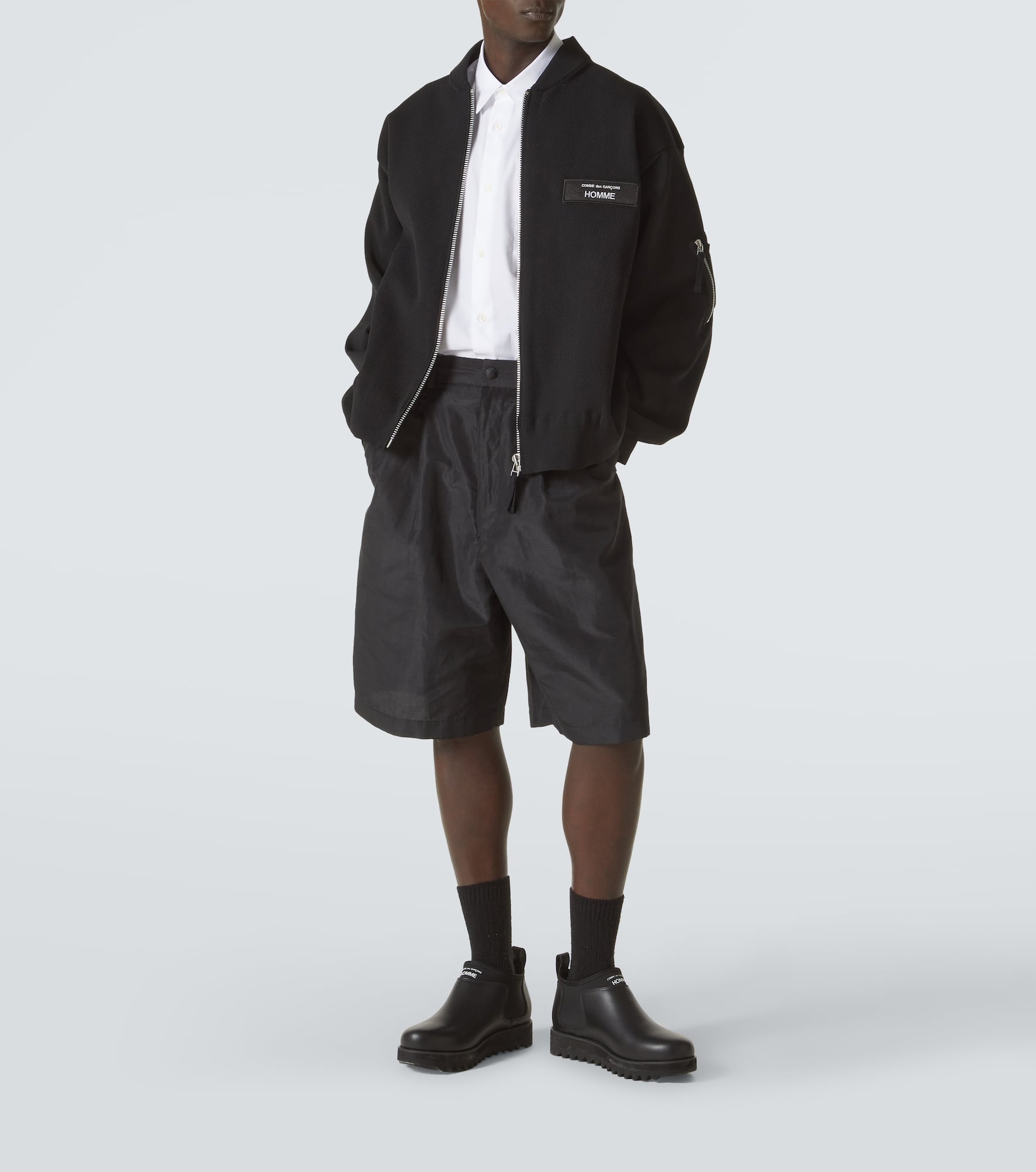 Knitted jersey bomber jacket - 2