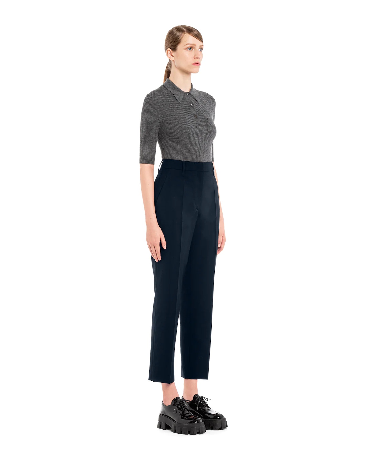 Printed light wool trousers - 3