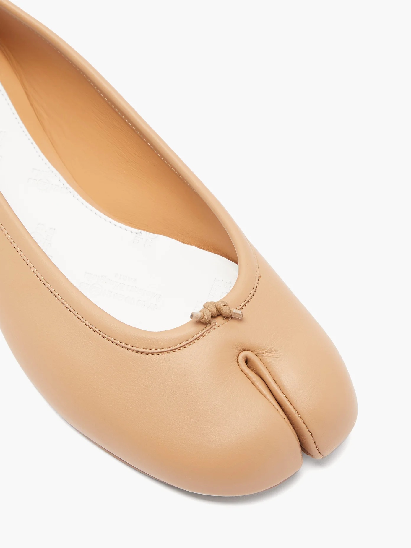 Tabi split-toe leather flats - 6