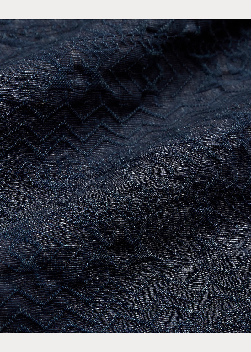 Indigo Jacquard Workshirt 6