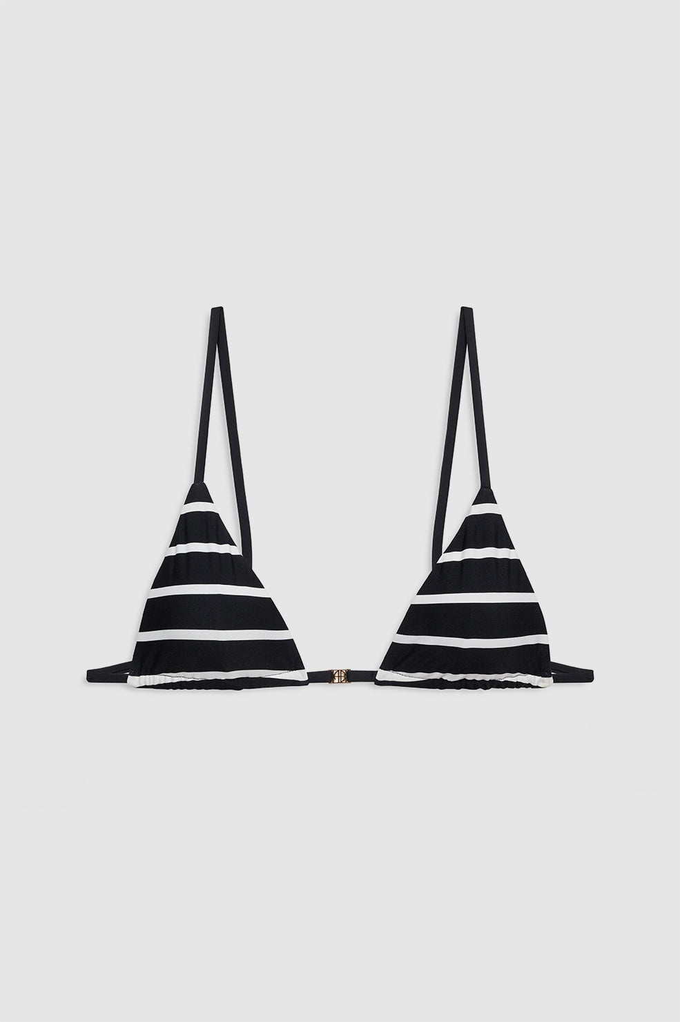 Bellamy Bikini Top - Black And White Stripe - 3