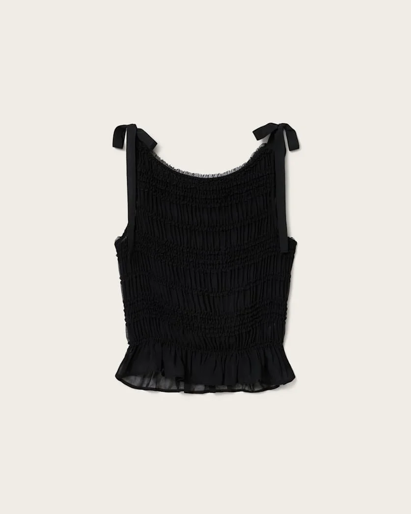 LOTUS SHIRRED BOAT NECK TOP - 1