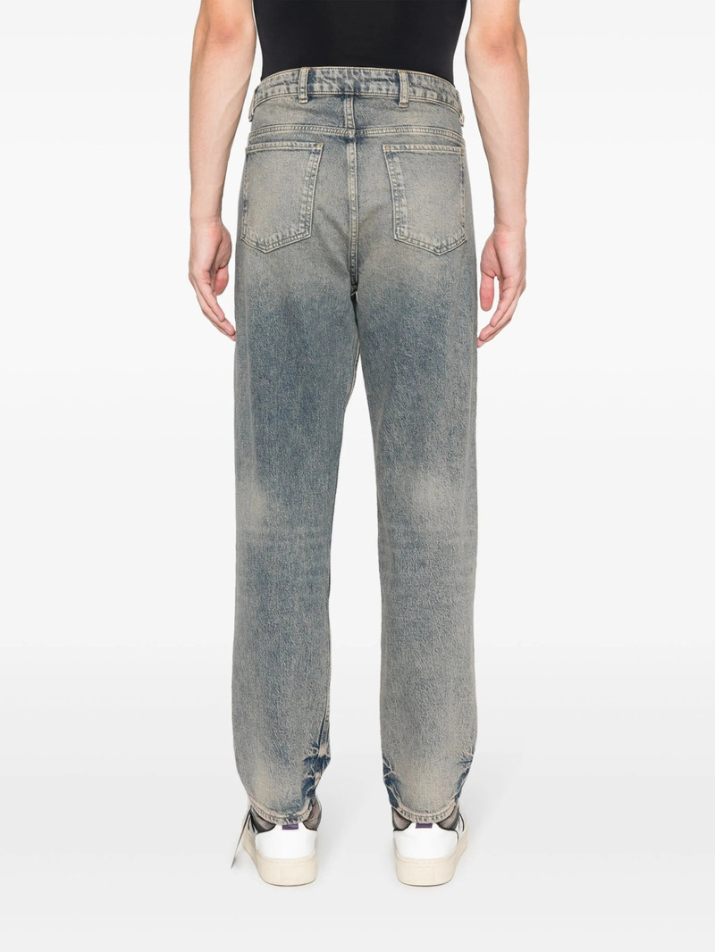 Represent Bleached-effect Straight-leg Jeans 4