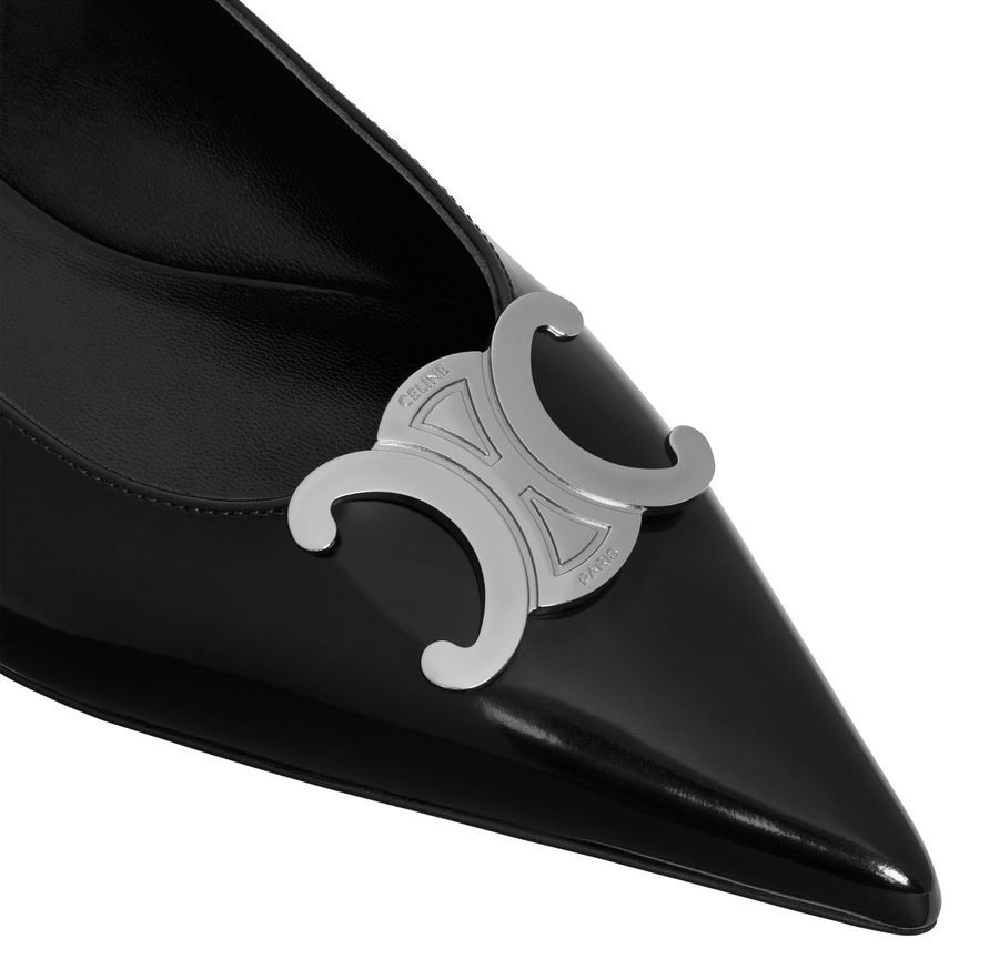 Alma Triomphe slingbacks flat in glossy calfskin - 4