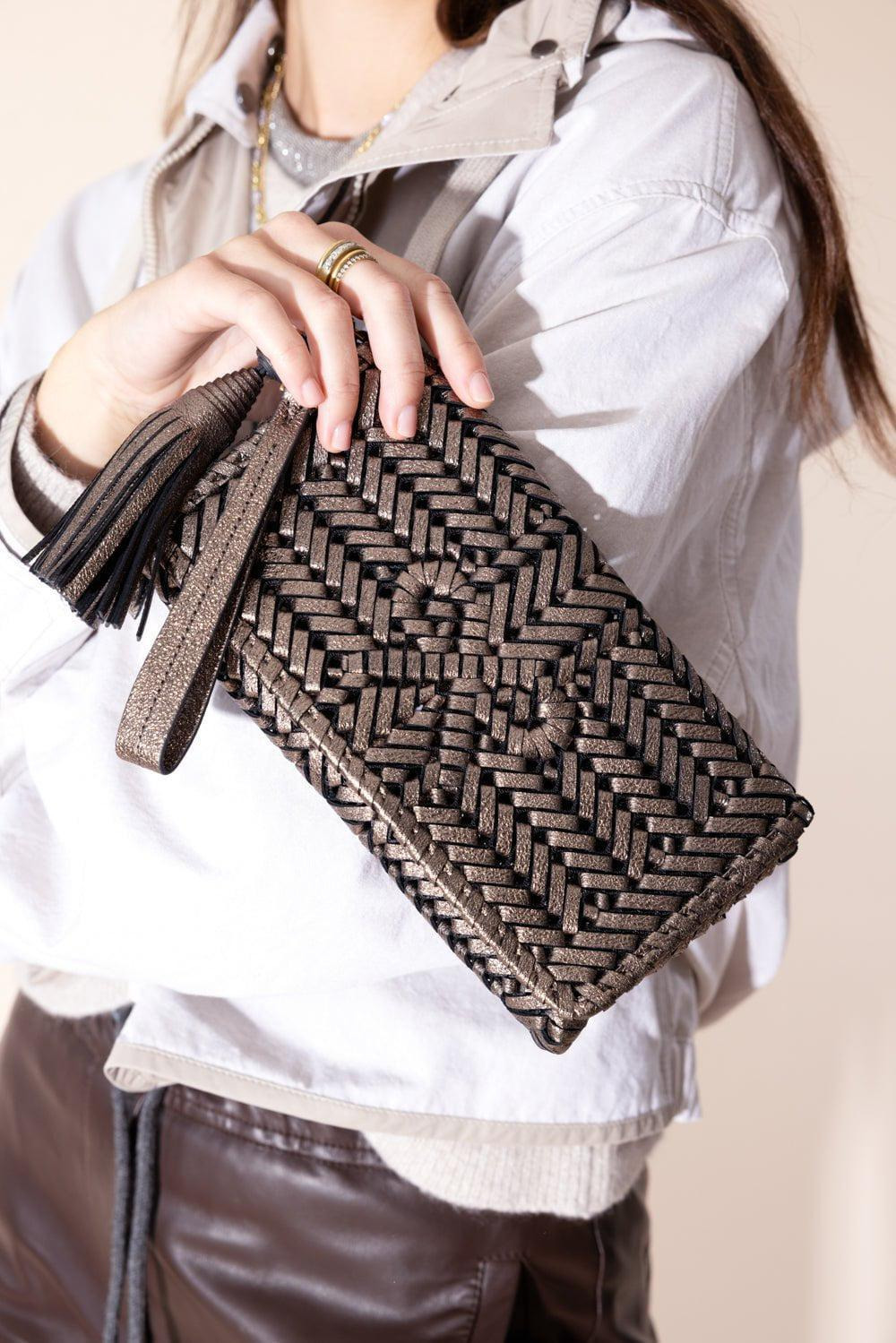 The Neeson Tassel Clutch - Smog - 2