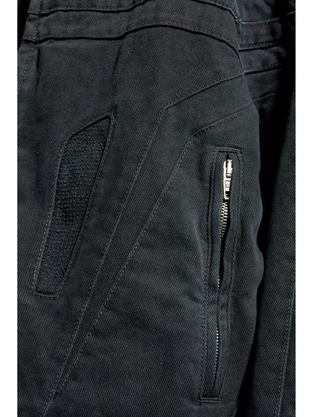 embossed logo denim jacket - 5