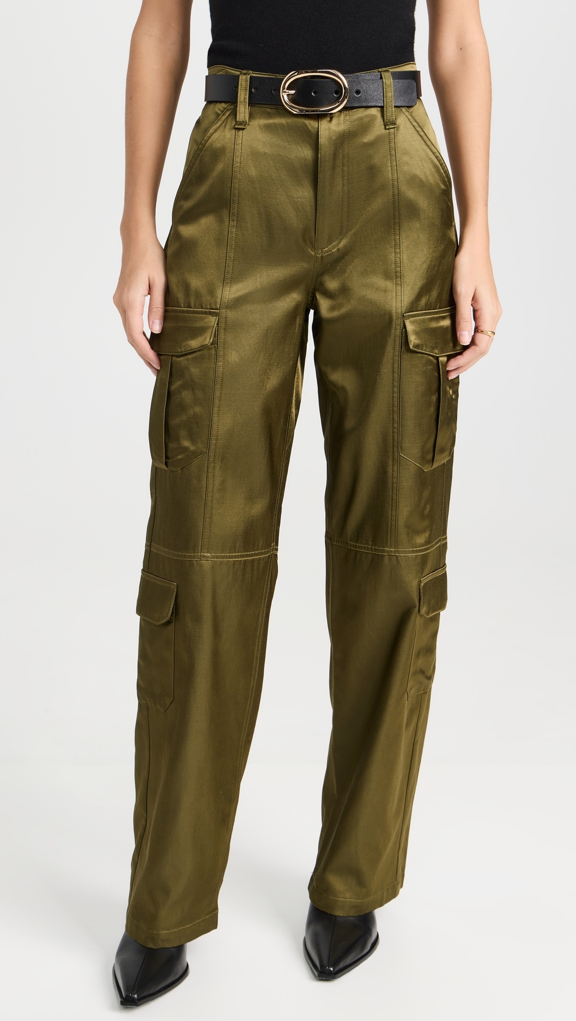 rag & bone Cailyn Japanese Satin Cargo Pants | shopbop