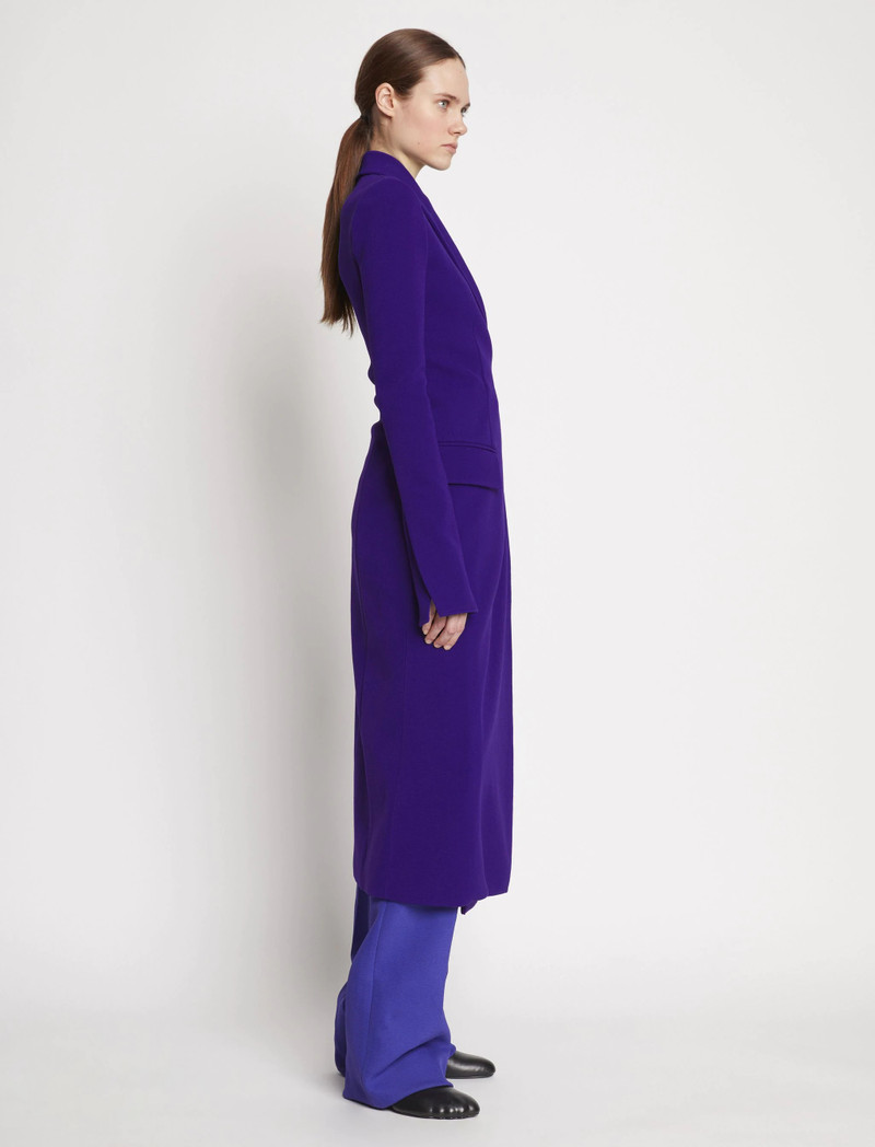 Proenza Schouler Bi-Stretch Crepe Wrap Coat outlook