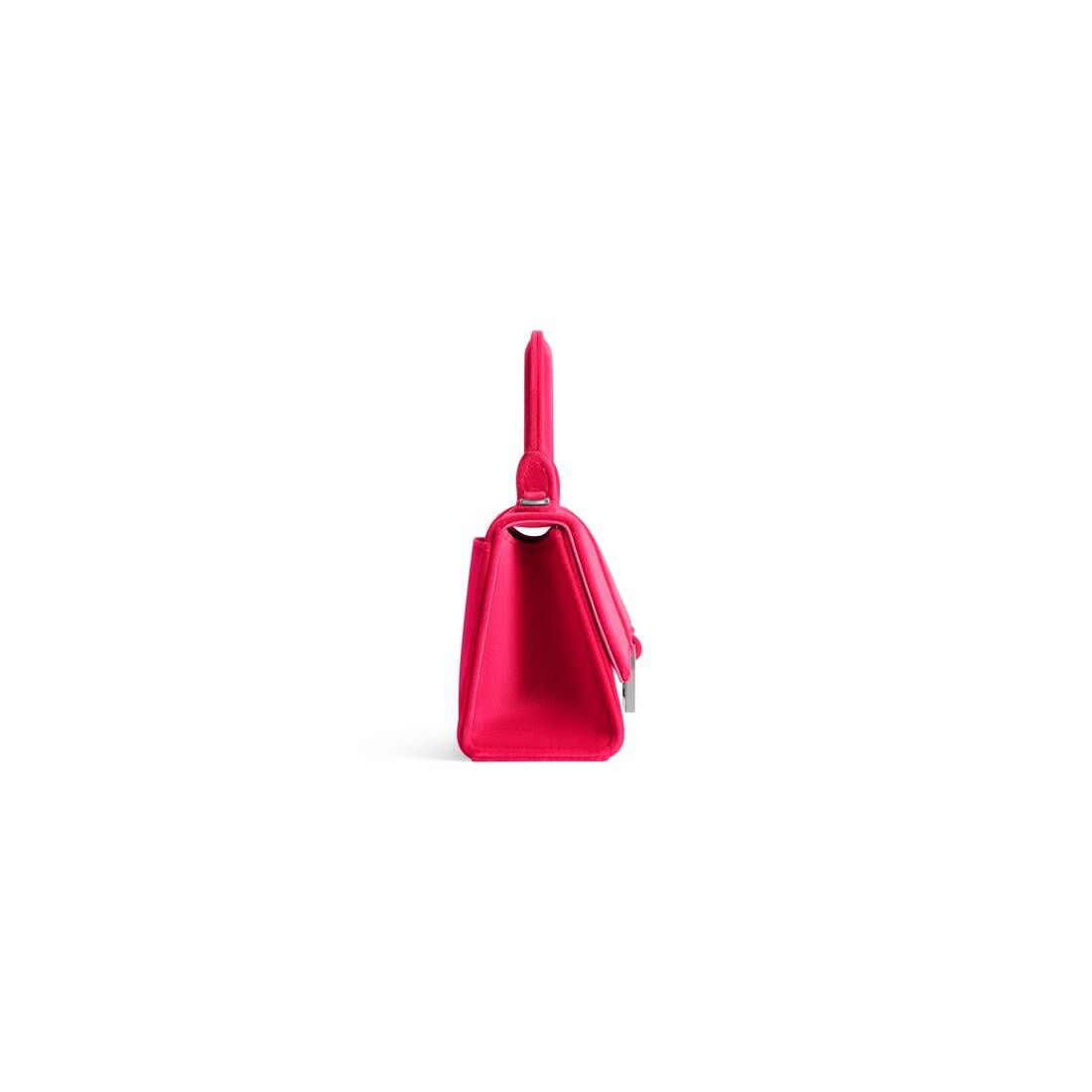 Women's Hourglass Xs Handbag Velvet Jersey in Bright Pink - 3