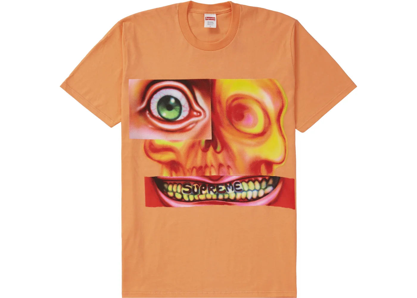 Supreme Face Tee Peach - 1