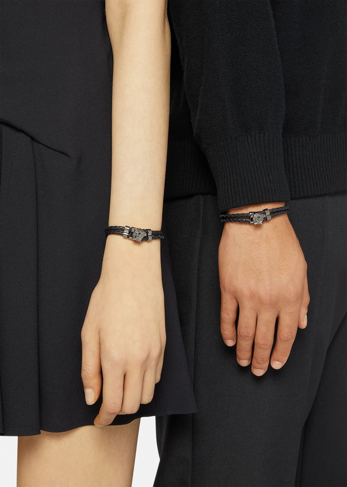 Medusa leather bracelet - 3
