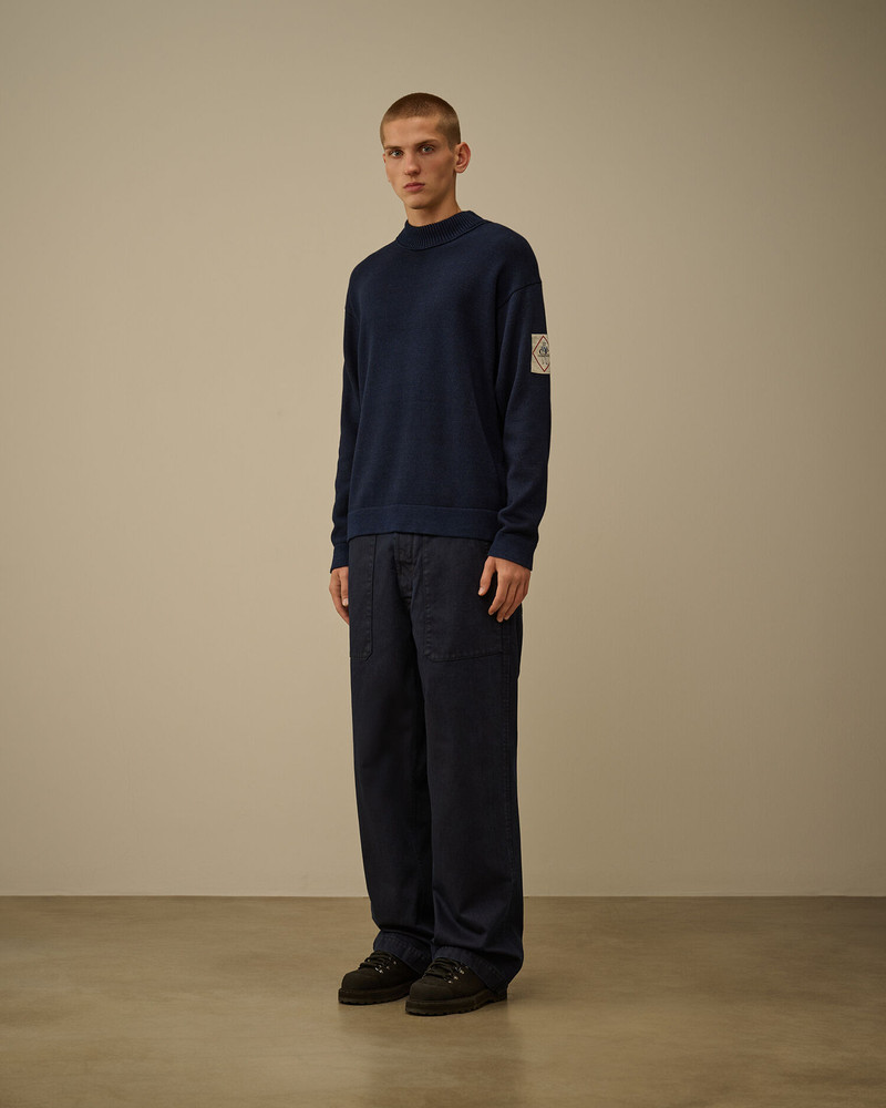 C.P. Company 3/4 Plated Denim Loose Pants outlook
