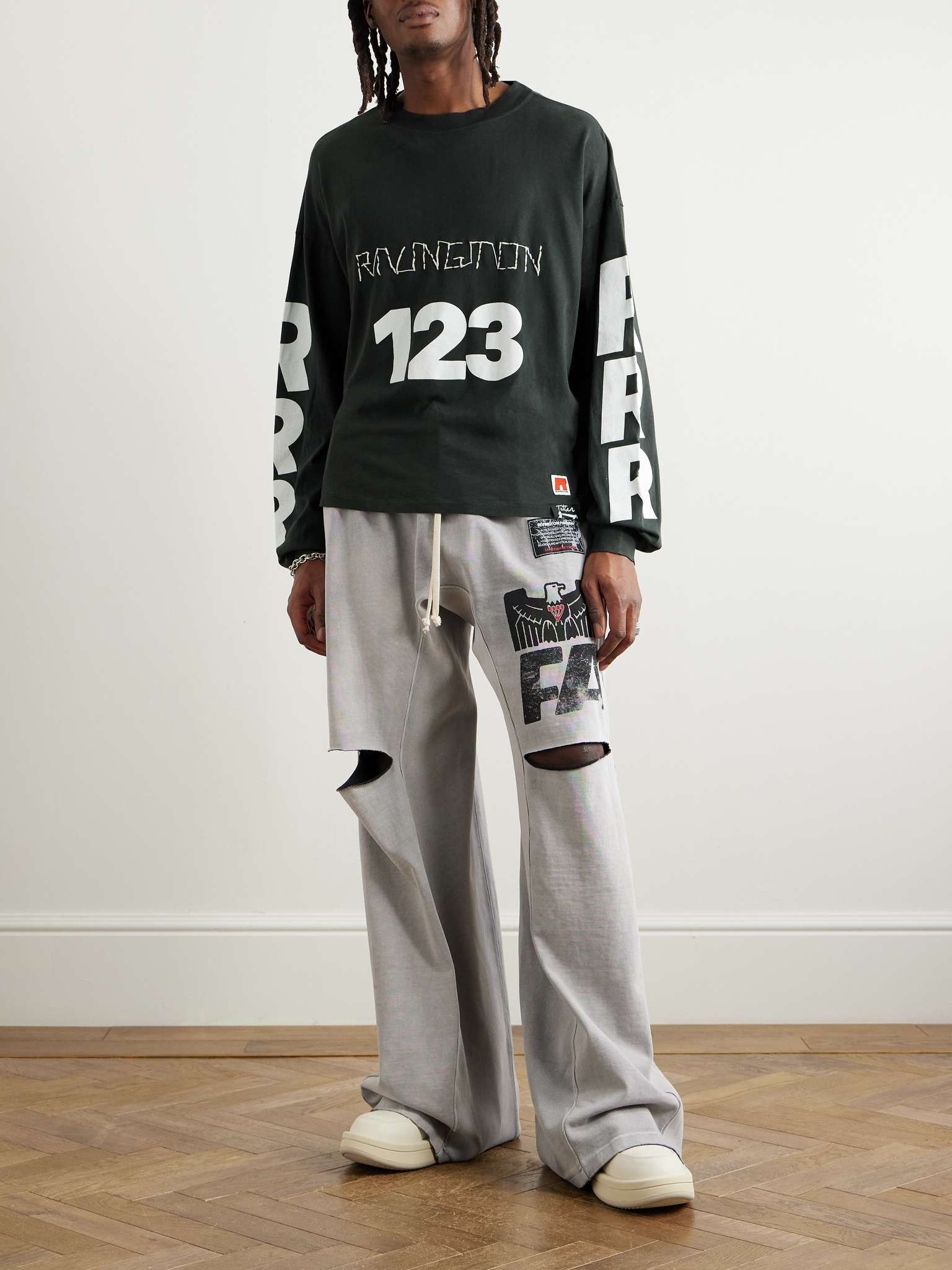 Logo-Print Embroidered Cotton-Jersey T-Shirt - 2