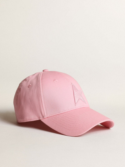 Golden Goose Pink Demos Star Collection baseball cap with tone-on-tone star outlook
