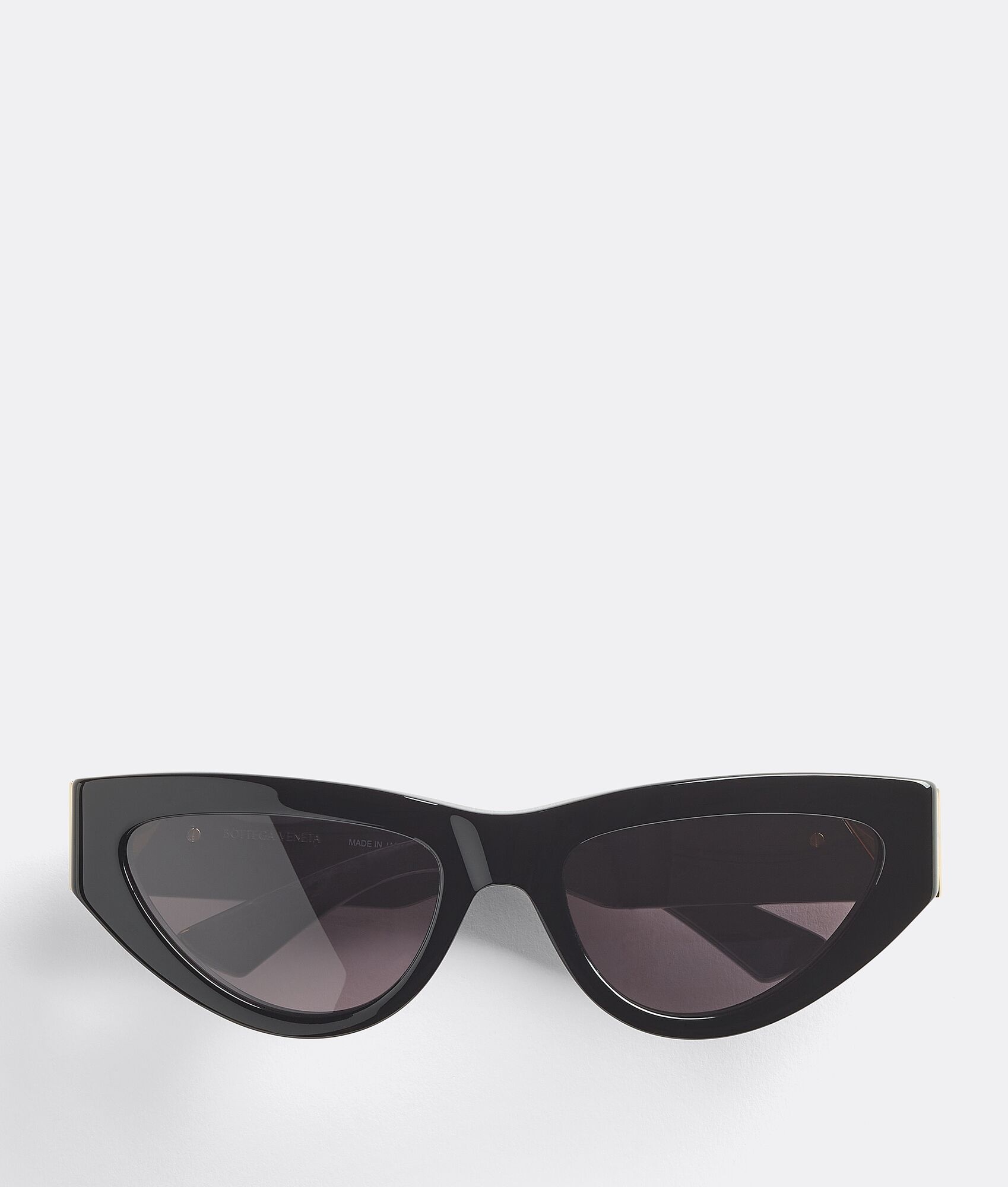 Bottega Veneta Black Cone Wraparound Sunglasses for Men