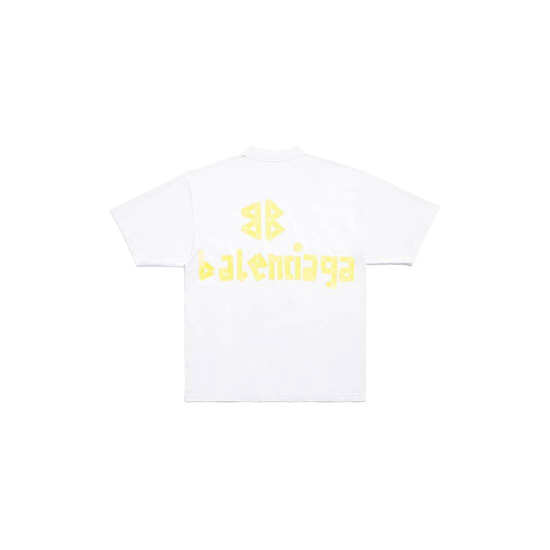 Tape Type T-shirt Medium Fit in White - 6