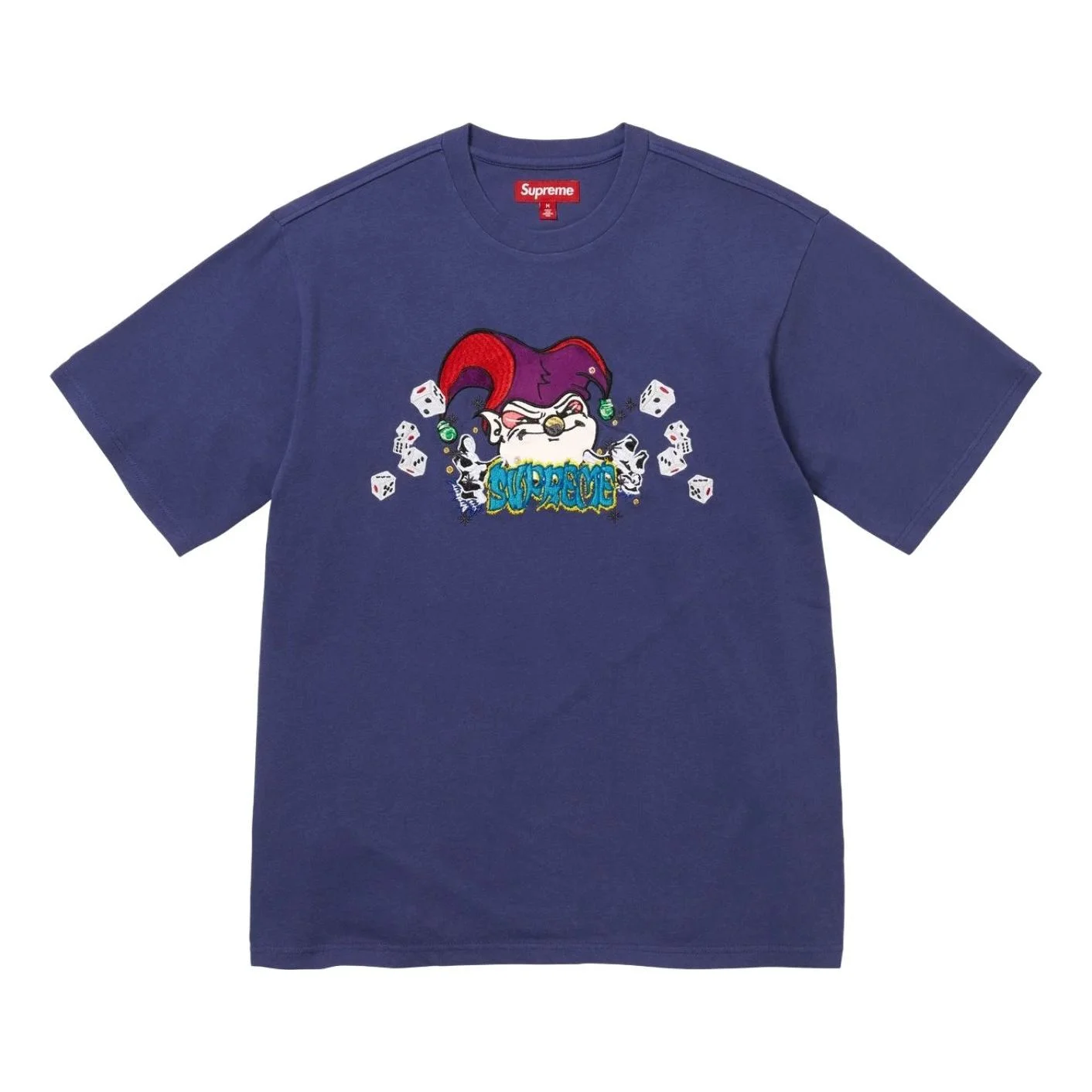 Supreme Aoi Jester Short-Sleeve T-Shirt 'Washed Navy' SUP-FW25-120-NAV - 1