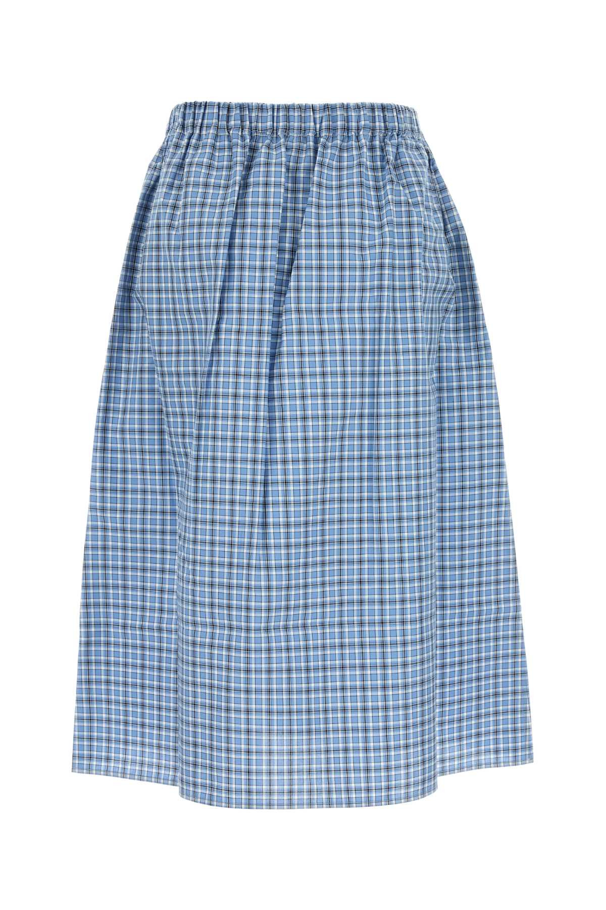 Miu Miu Women Embroidered Cotton Skirt - 2