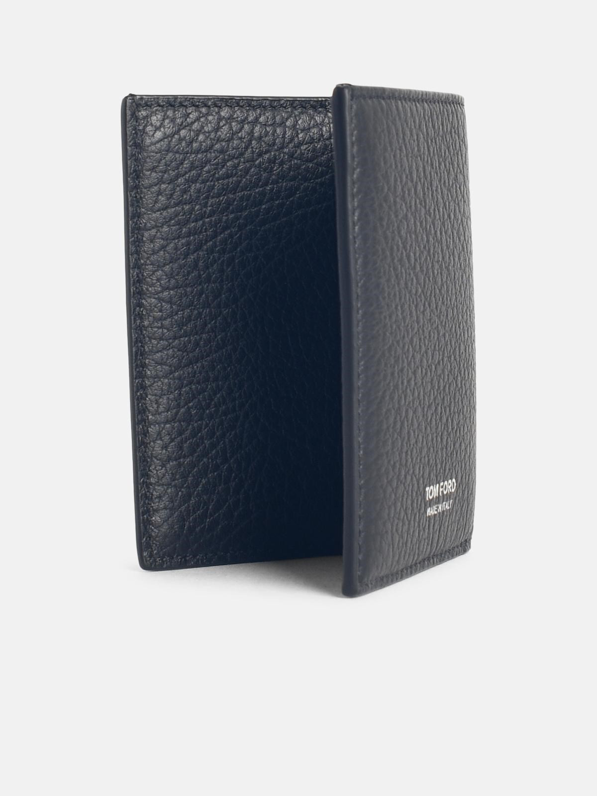BLACK LEATHER CARDHOLDER - 2