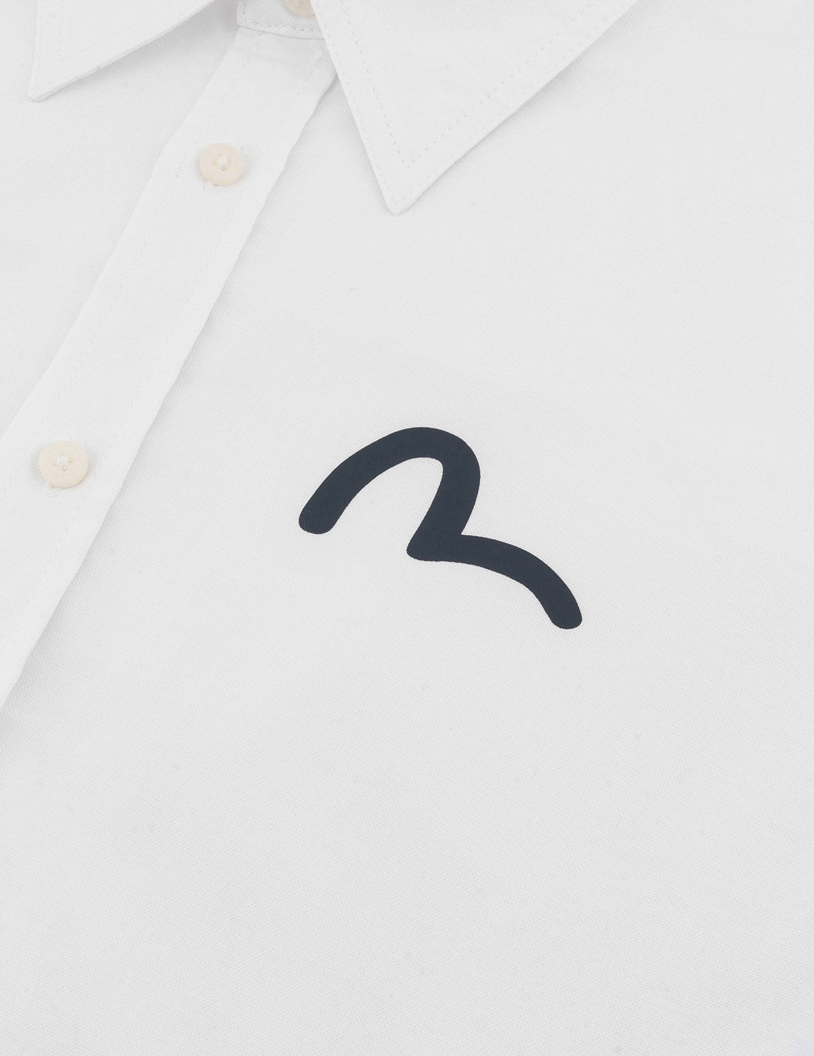 Seagull Embroidery Relax Fit Long Sleeve Oxford Shirt - 5