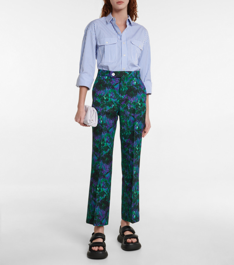Plan C Cropped floral pants outlook