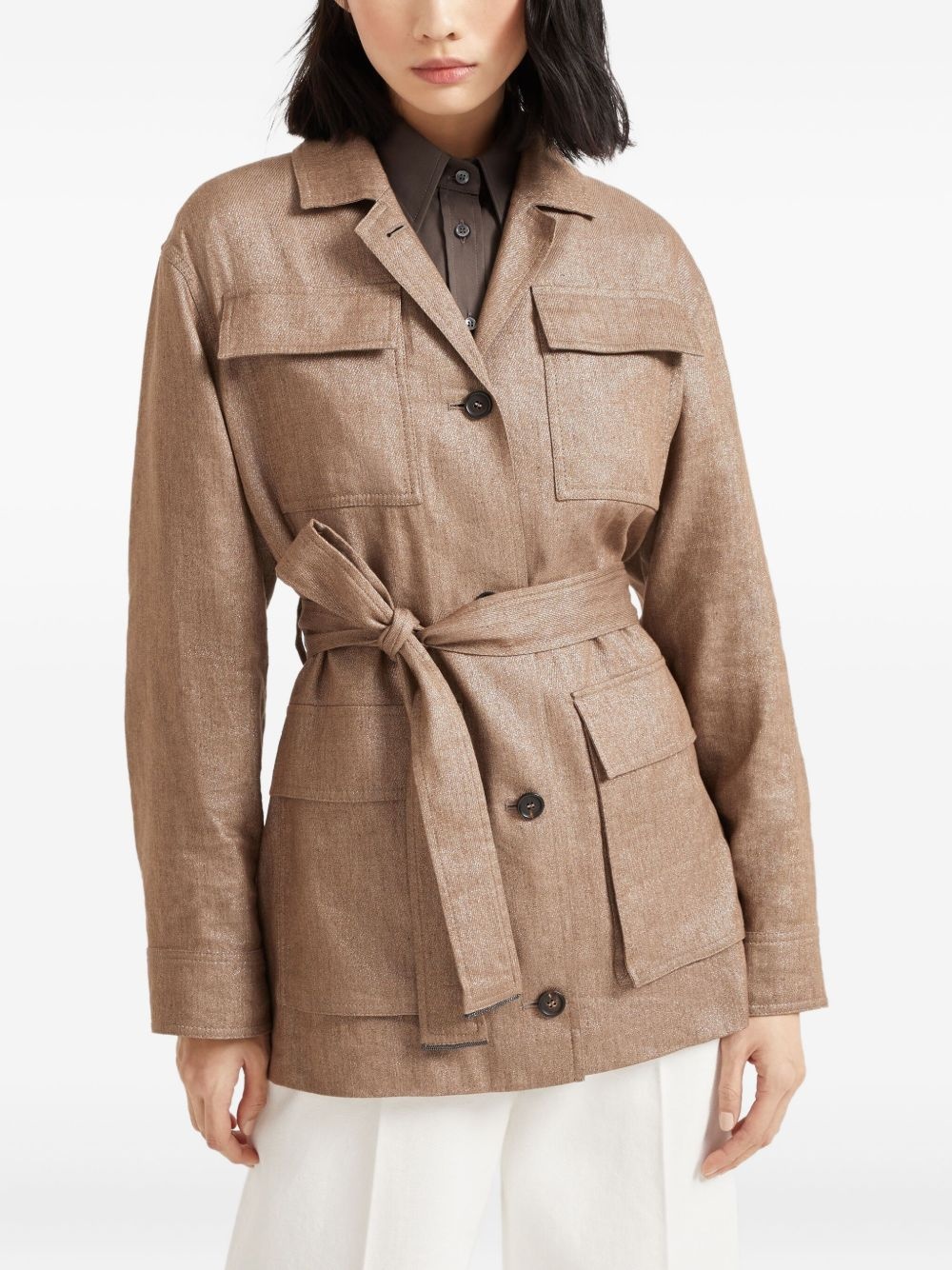 belted jacket - 3