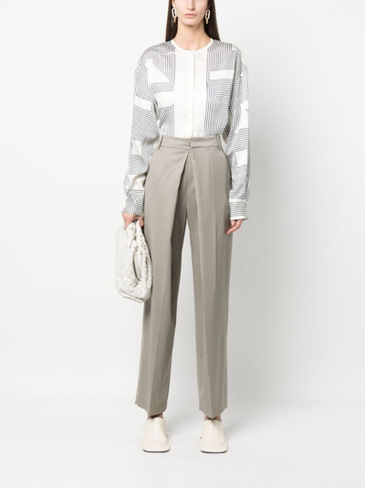 LOW CLASSIC inverted-pleat detail trousers outlook