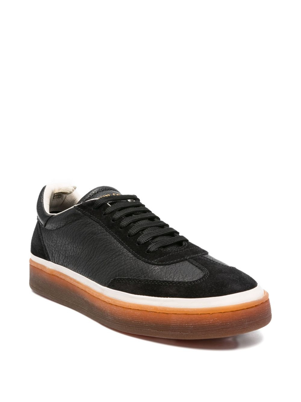 leather low-top sneakers - 2