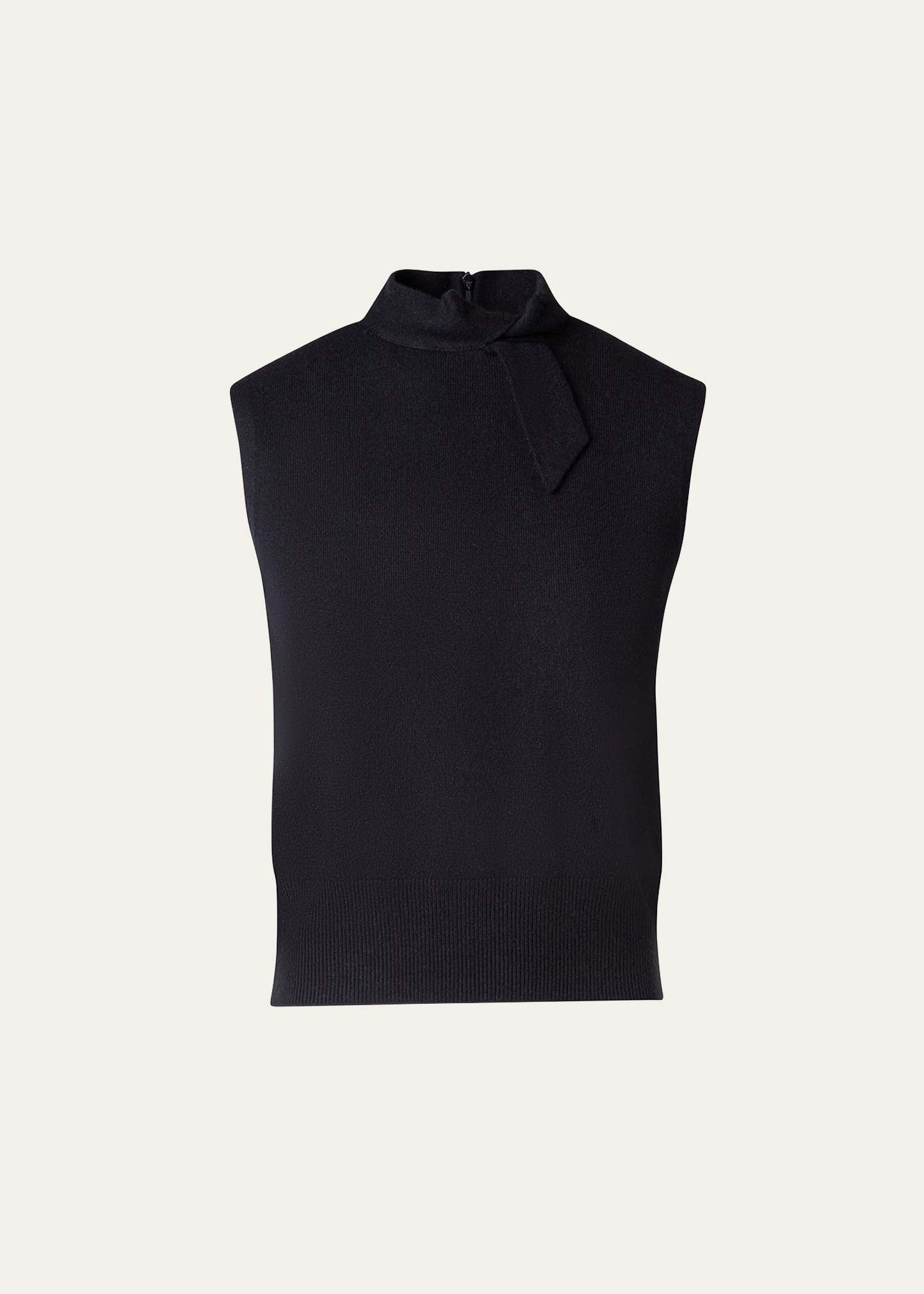 Knotted Cashmere Sleeveless Sweater - 1