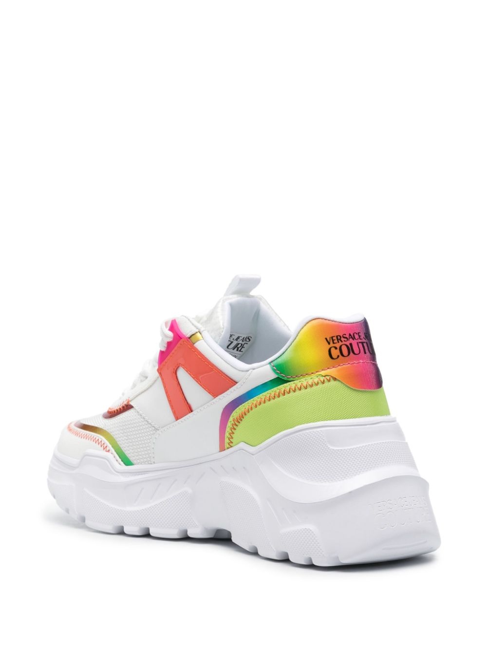 gradient-effect panelled sneakers - 3