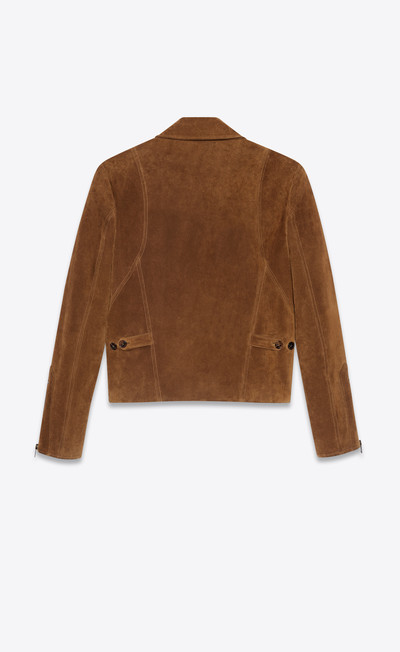 SAINT LAURENT leaf jacket in vintage suede outlook