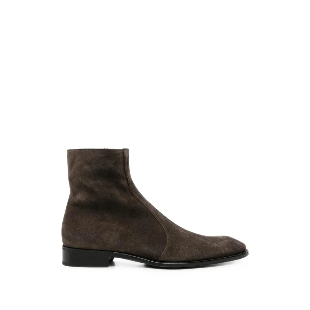 Saint Laurent Brown Trainers Men - 1