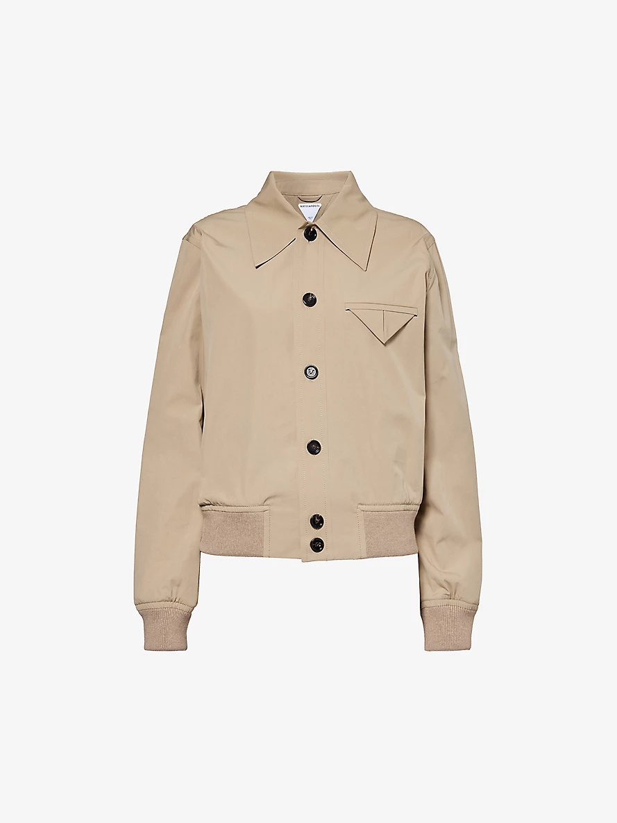 ★SALE★【送料関税無料】BOTTEGA VENETA コットン ジャケット Bottega Veneta Regular-fit cotton-blend jacket | selfridges
